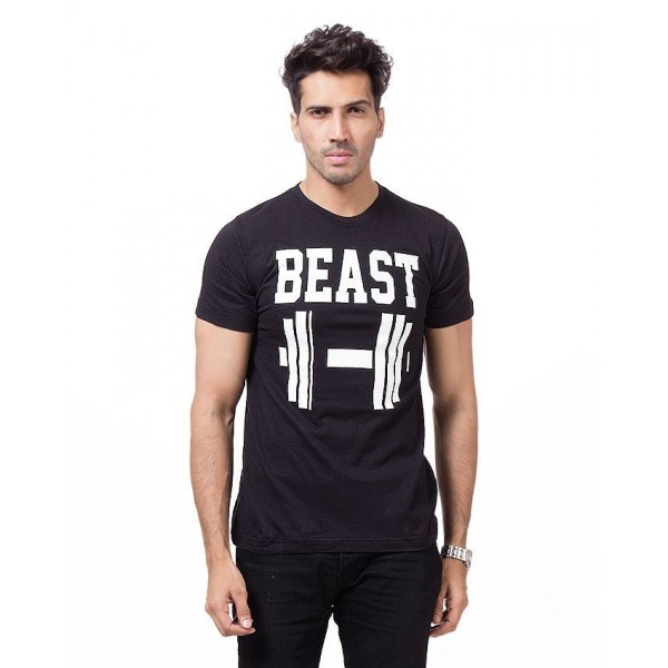 Beast Graphics Cotton T shirt For Him