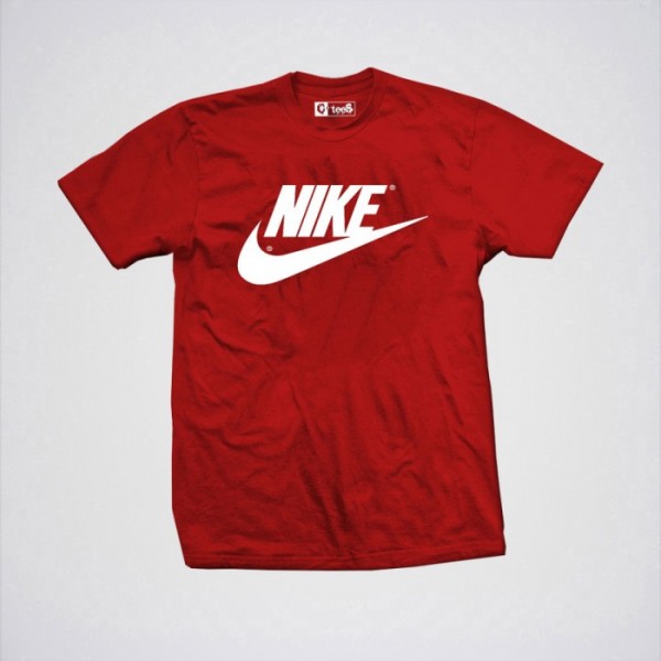 Red Nike Graphics T shirt for Men