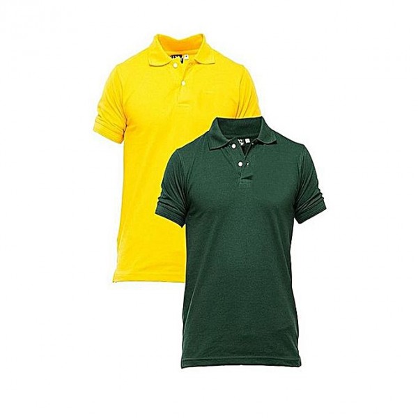 Pack of 02 Plain Polo Shirts For Him