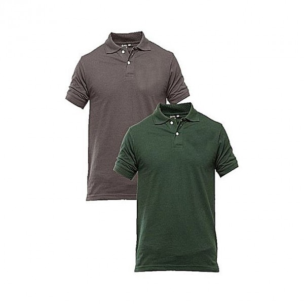 Pack of 02 Plain Polo Shirts For Him