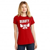 Red Beauty Printed T shirt For Her