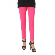 Pink Viscose Plain Tight For Her