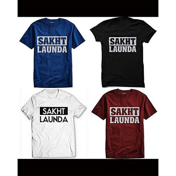 Pack of Any 03 Sakht Launda Printed T shirts