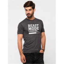 Charcoal Beast Mode Graphics T shirt