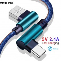 VOXLINK Fast Charging USB Cable 1m Denim Blue Type-C Cable