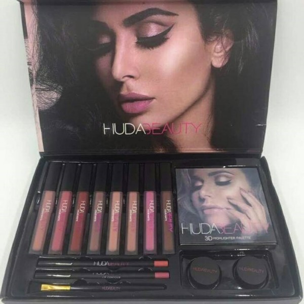 Huda Beauty Kit Set of 08 Makeup Items Buyon.pk