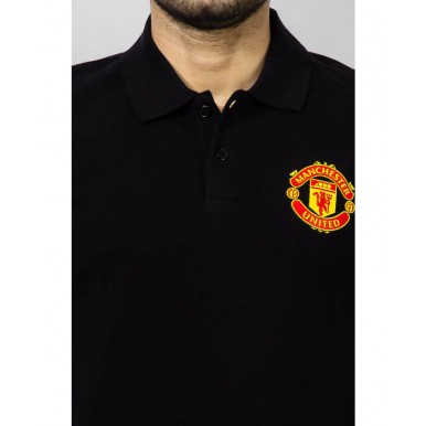 manchester united black polo shirt