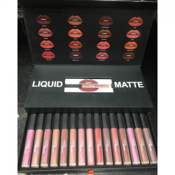 huda beauty 16 lipstick set original