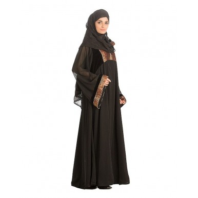 Black Nadha Abaya For Women - AIP-007