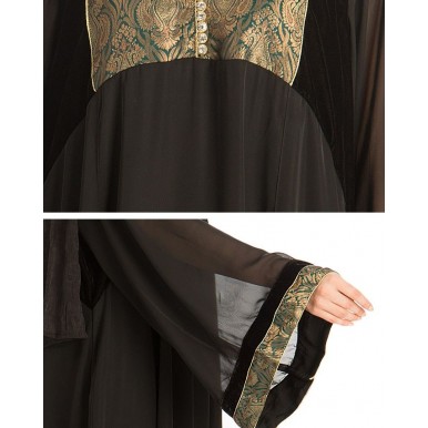 Black Nadha Abaya For Women - AIP-008