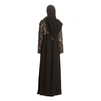 Black Nadha Abaya For Women - AIP-006