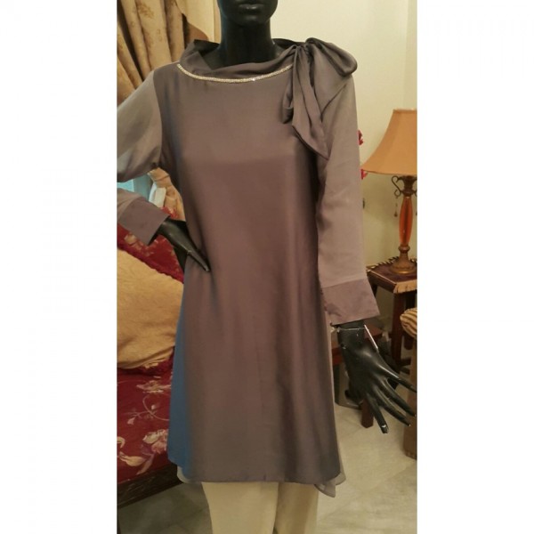 Irum Fawwad Classics Partywear Dress Fabric chiffon P1