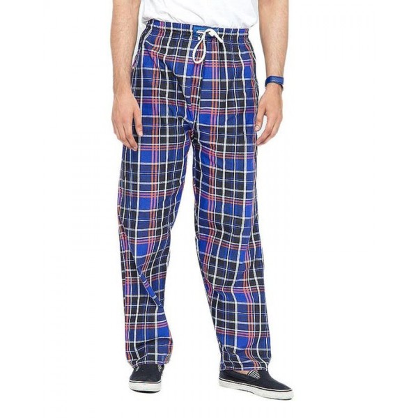 Buy Pack Of 5 Multicolor Cotton Checkered Pajamas For Men online in ...