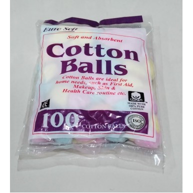 Cotton Balls 100 Pieces For Makeup Remover