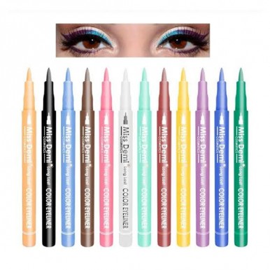 Miss Demi Color Eyeliner 12Pcs Pack