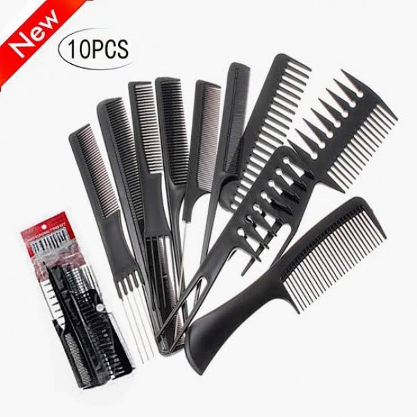 Professional Styling Comb Set Of 10 Combs