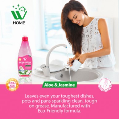 Home Dish-wash Quick cleanser Gel Aloe and Jasmine - Eco friendly formula