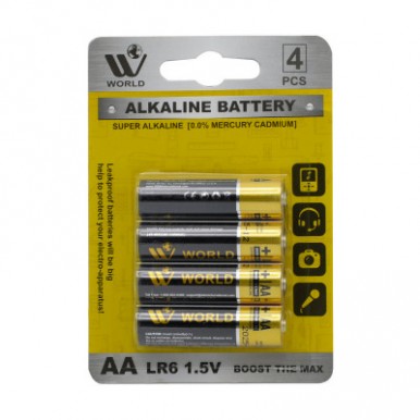 WBM World Long-Lasting Alkaline Battery AAA 4PCS