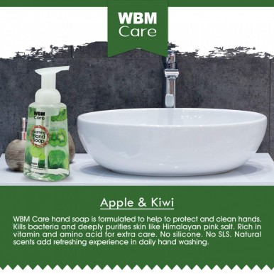 WBM Care Gentle on Skin Foaming Hand Wash Apple and Kiwi-300ml