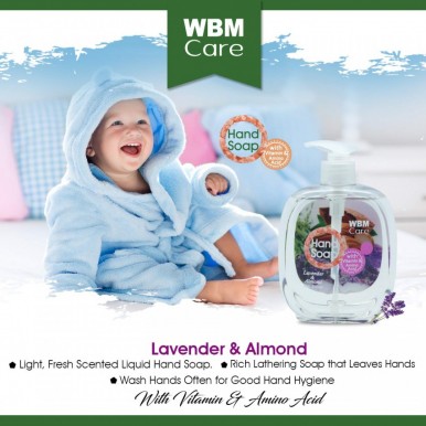 WBM Care Lavender and Almond Skin Nourishes Hand Wash-500 ML 