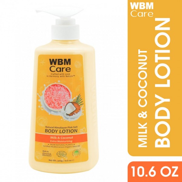 WBM Care Milk And Coconut Extra Moisturizing Body Lotion- 300 ML