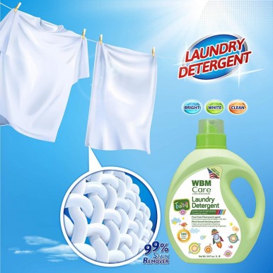 WBM Care Baby Laundry Detergent with Long Lasting Fragrance - 1 Liter