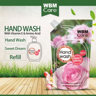 WBM Care Hand Wash Vitamin E and Amino Acid Refill - 400 ML