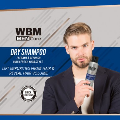 WBM Men Care Refresh and Care Dry Shampoo - 180 ML
