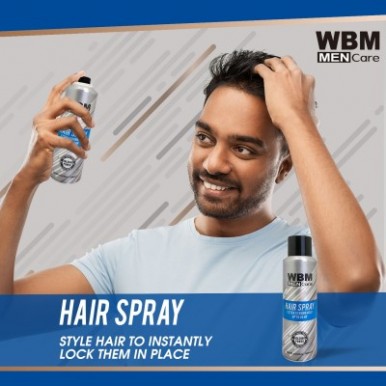 Buy WBM Men Care Hair Spray - Long Lasting Hair Spray Up to 24 Hr-180ml ...