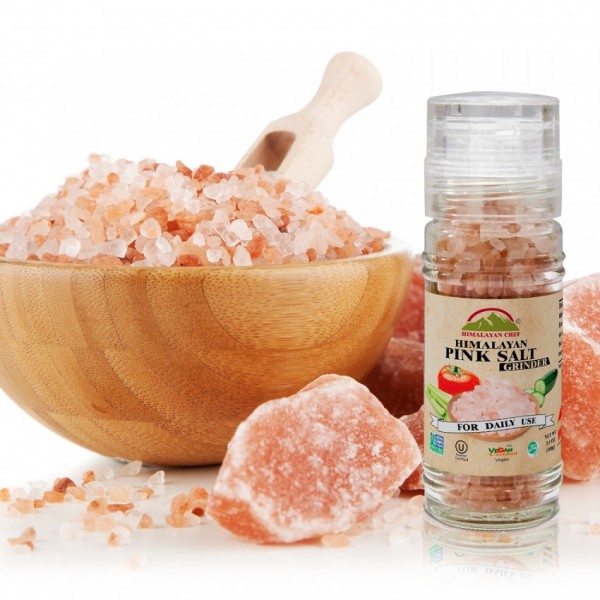 Buy Himalayan Pink Salt Refillable Coarse Small Grinder100g online in