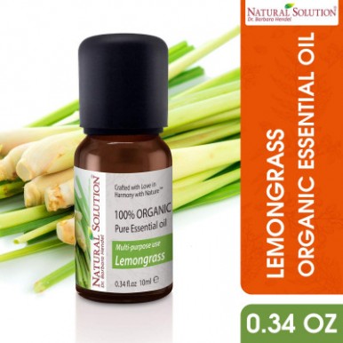 Natural Solution Multi-Purpose Organic Lemon Grass Essential Oil- 10ml