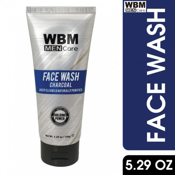 WBM Men Care Charcoal Deep Cleans Face Wash-150 g