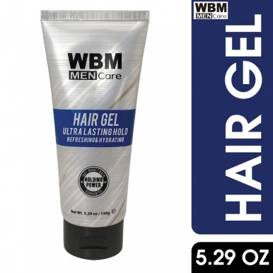 Buy WBM Men Care Hair Gel - Strong Hold Refreshing and Hydrating - 150 G  online in Pakistan 