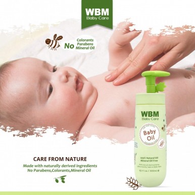 WBM Care 100% Natural Baby Massage Oil-300 ml
