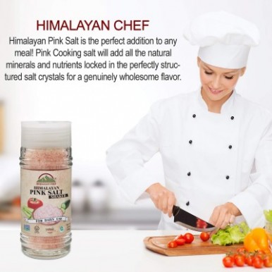 Himalayan Chef Pink salt Small Glass Shaker-100G