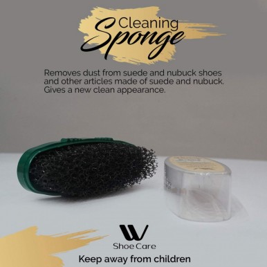 W-Shoe Care Shoe Cleaning Sponge-100ml