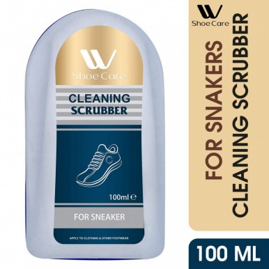 W-Shoe Care Shoe Shine and Cleaning Scrubber-100ml