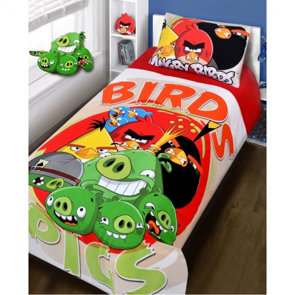 Angry Bird Bed Sheet Single High Quality