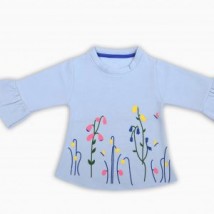 Light Blue Girls Sweatshirt Top