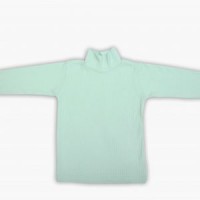 Mint green plain high neck for Kids