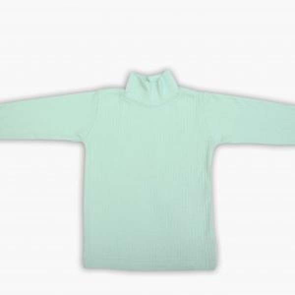 Mint green plain high neck for Kids - Buyon.pk