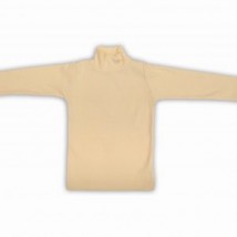 warm Ivory plain high neck for Kids