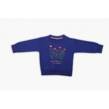 Wild Flower in My Garden Blue Sweat Shirt for Girls