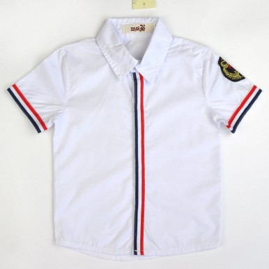 Baby boy dress White Half Sleeves Shirt with Red Shorts