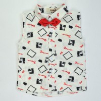 Printed Bow Shirt with shorts - Baby boy dress available for 1-6 years