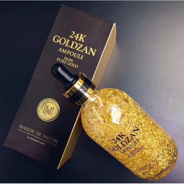 Goldzan 24k AMPOULE Pure Gold Serum - Pure Gold Face Essence