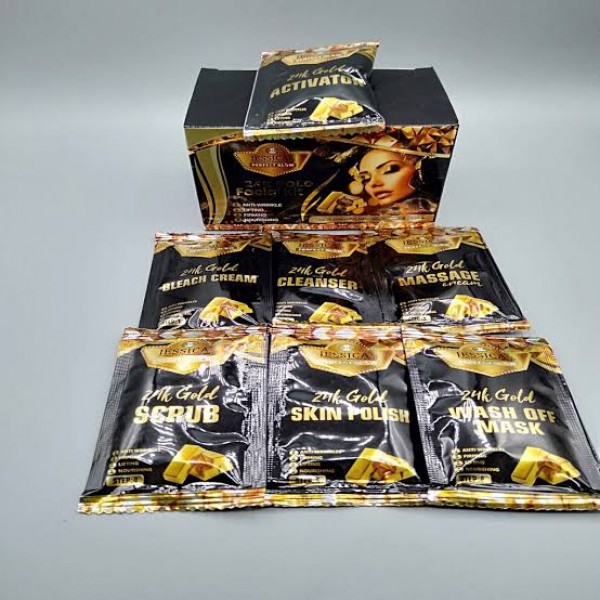 Jessica 24K Gold Facial Kit Sachet 6 Step Buyon.pk