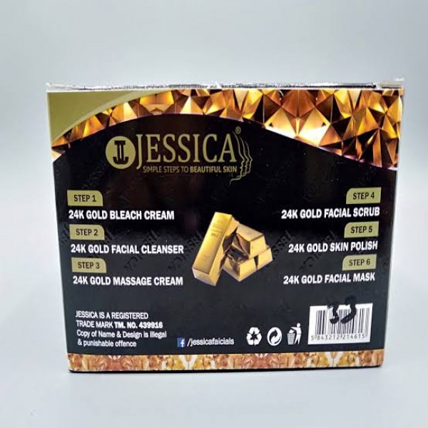 Jessica 24K Gold Facial Kit Sachet 6 Step Buyon.pk