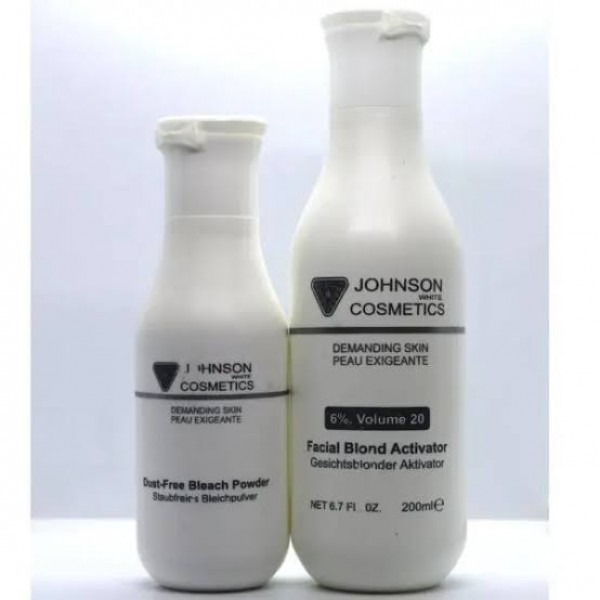 Johnson White Cosmetics Skin Bleach Set Developer And Powder Buyon.pk