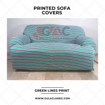 5 Seater Sofa Covers Printed Design- Adjustable- 3+1+1